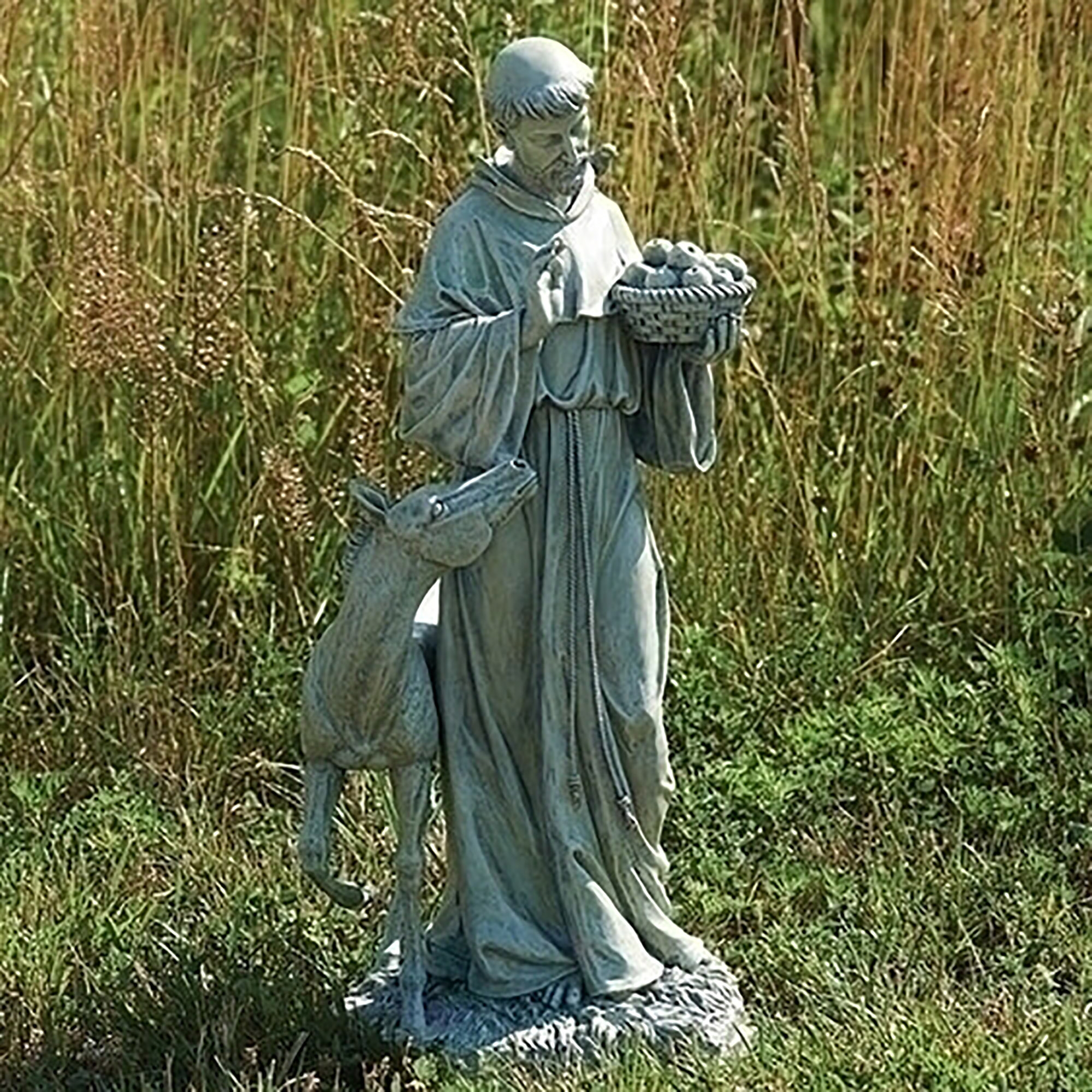 ST. FRANCIS WITH HORSE GARDEN STATUE EWTN Religious Catalogue